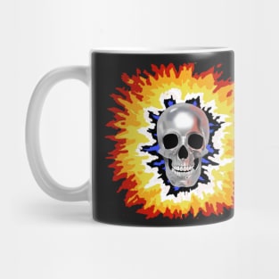 Skull in flame Mug